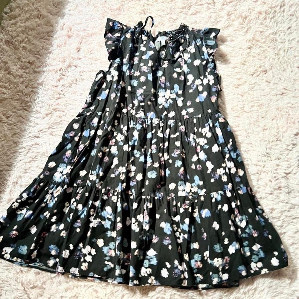 Cottage Core Whimsical Tiered Dress Womens XL Milkmaid Wench Festival RenFaire